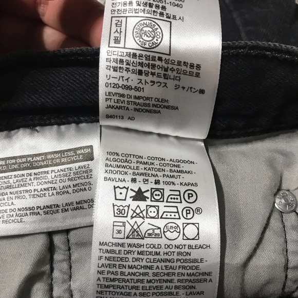 Levi’s 501 button fly denim jean cutoff shorts 30 - Picture 7 of 11